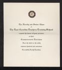 Invitation to Commencement Exercises 1917